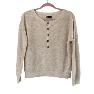 Gap Linen Blend Knit Top M